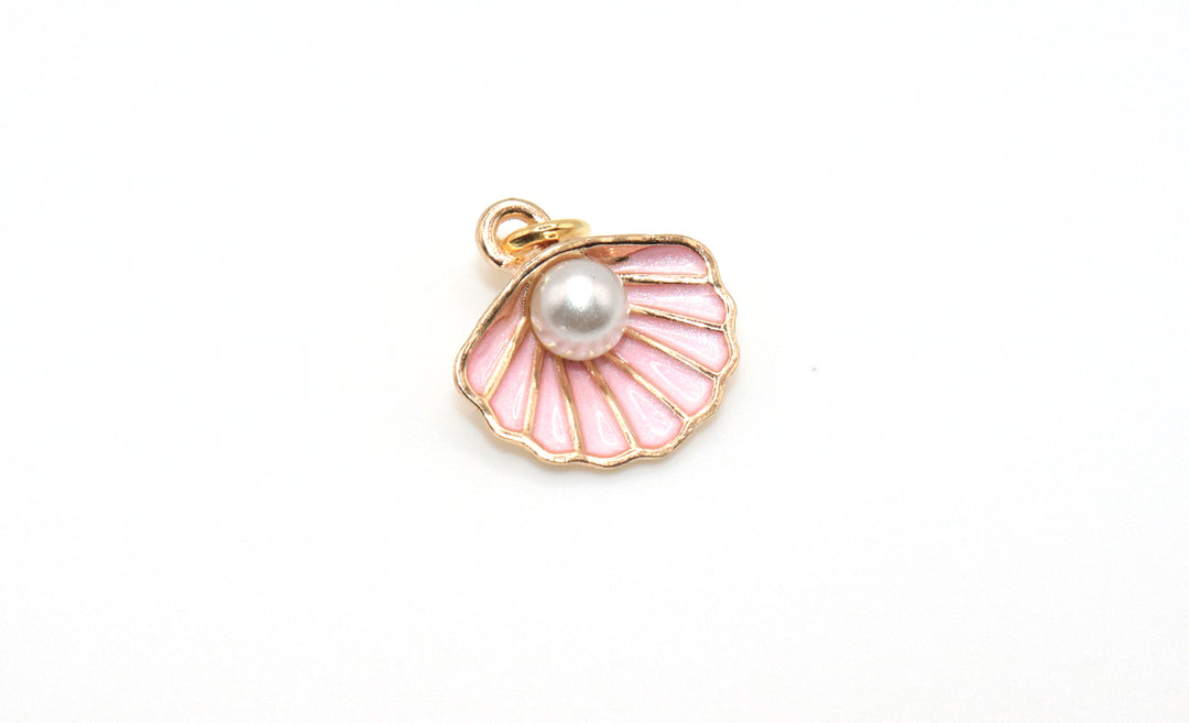 Soft Pink and Pearl Shell Charm