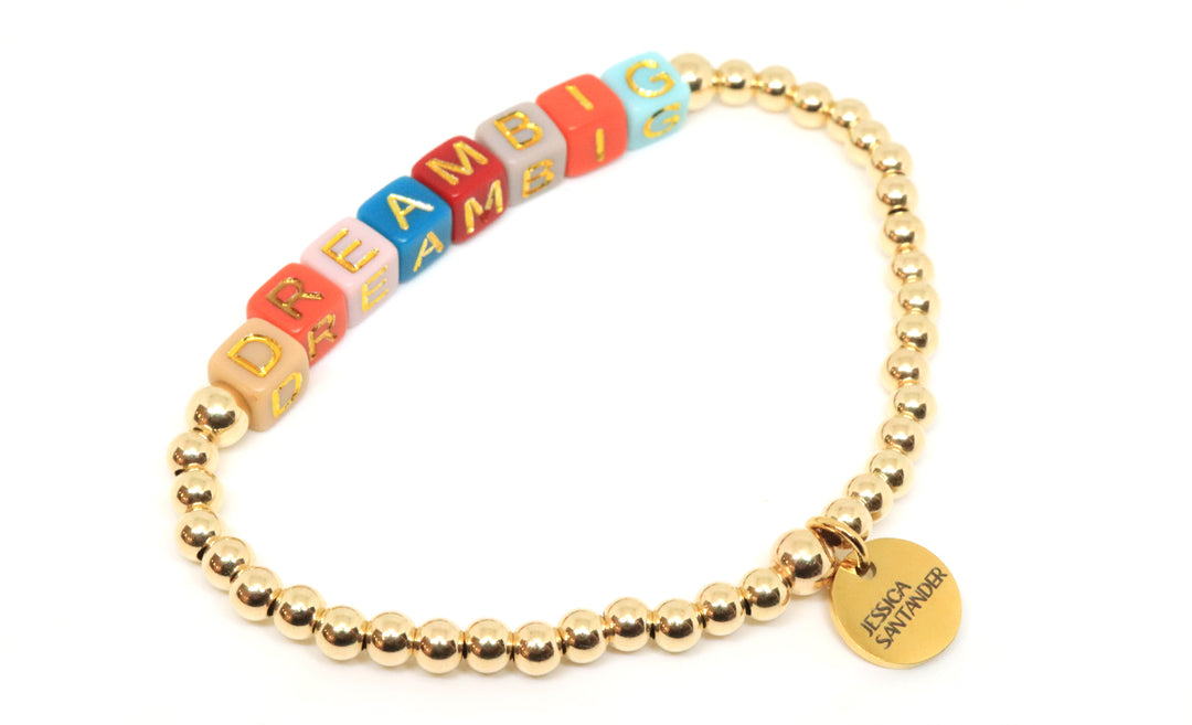 Dream Big, The Sky Is Just The Beginning Letter Bracelet