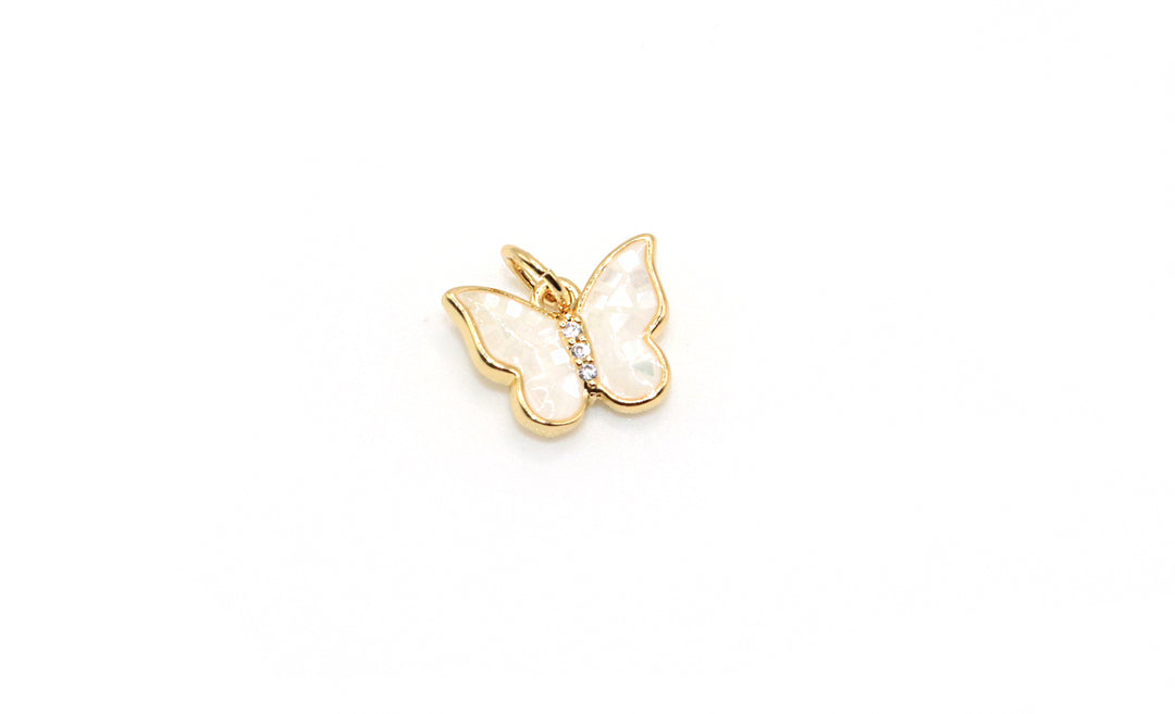 White Butterfly Charm