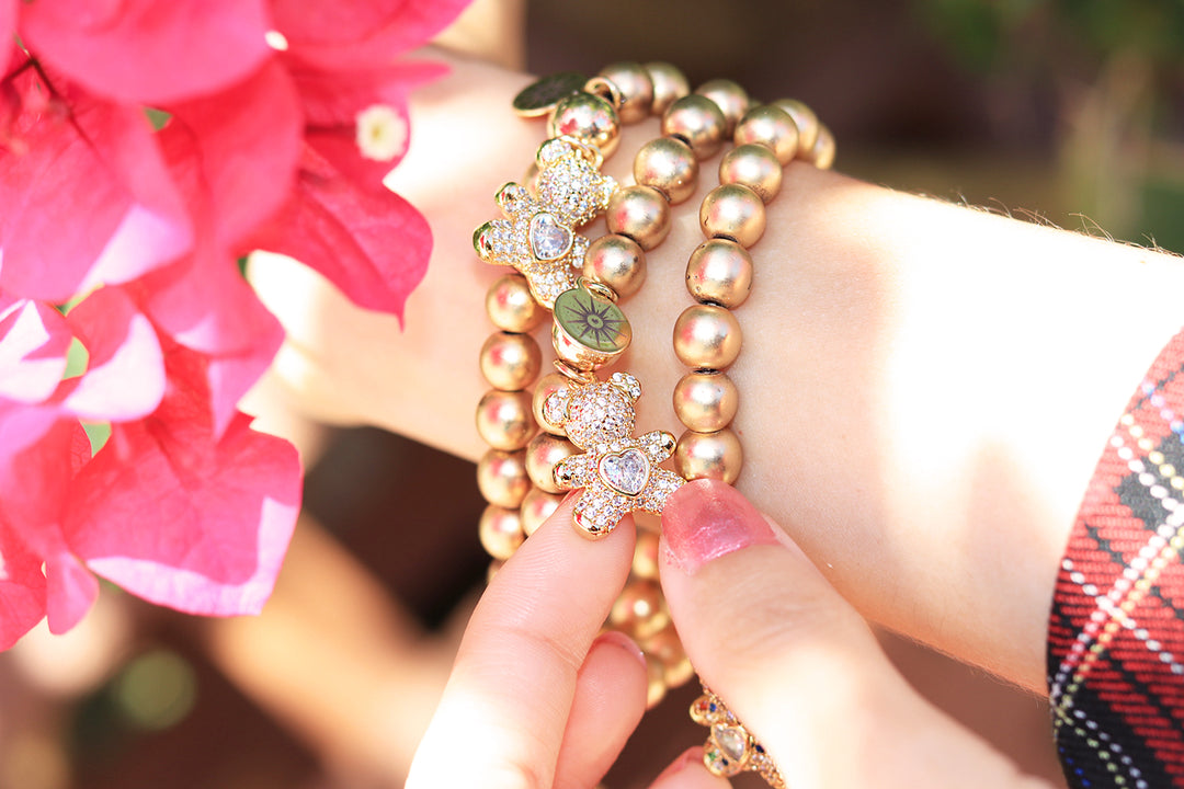teddy-bear-charm-bracelet-matte-gold