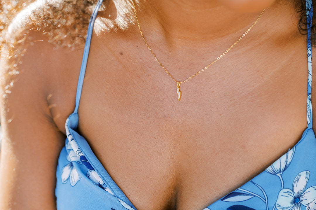gold-pave-lightning-charm-necklace-dainty-jewelry