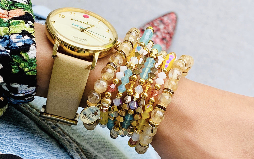 champagne-quartz-gemstone-bracelet