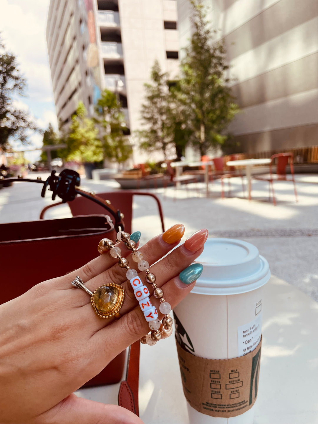 Celebrate the beauty of fall with Pumpkin Spice Love Bracelet by Jessica Santander Blog Post