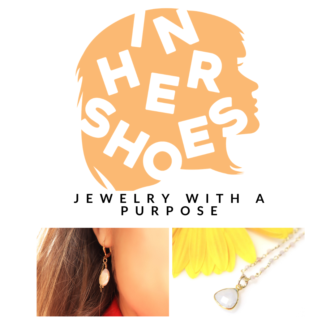 handmade jewelry that gives back to InHerShoes Movement non-profit