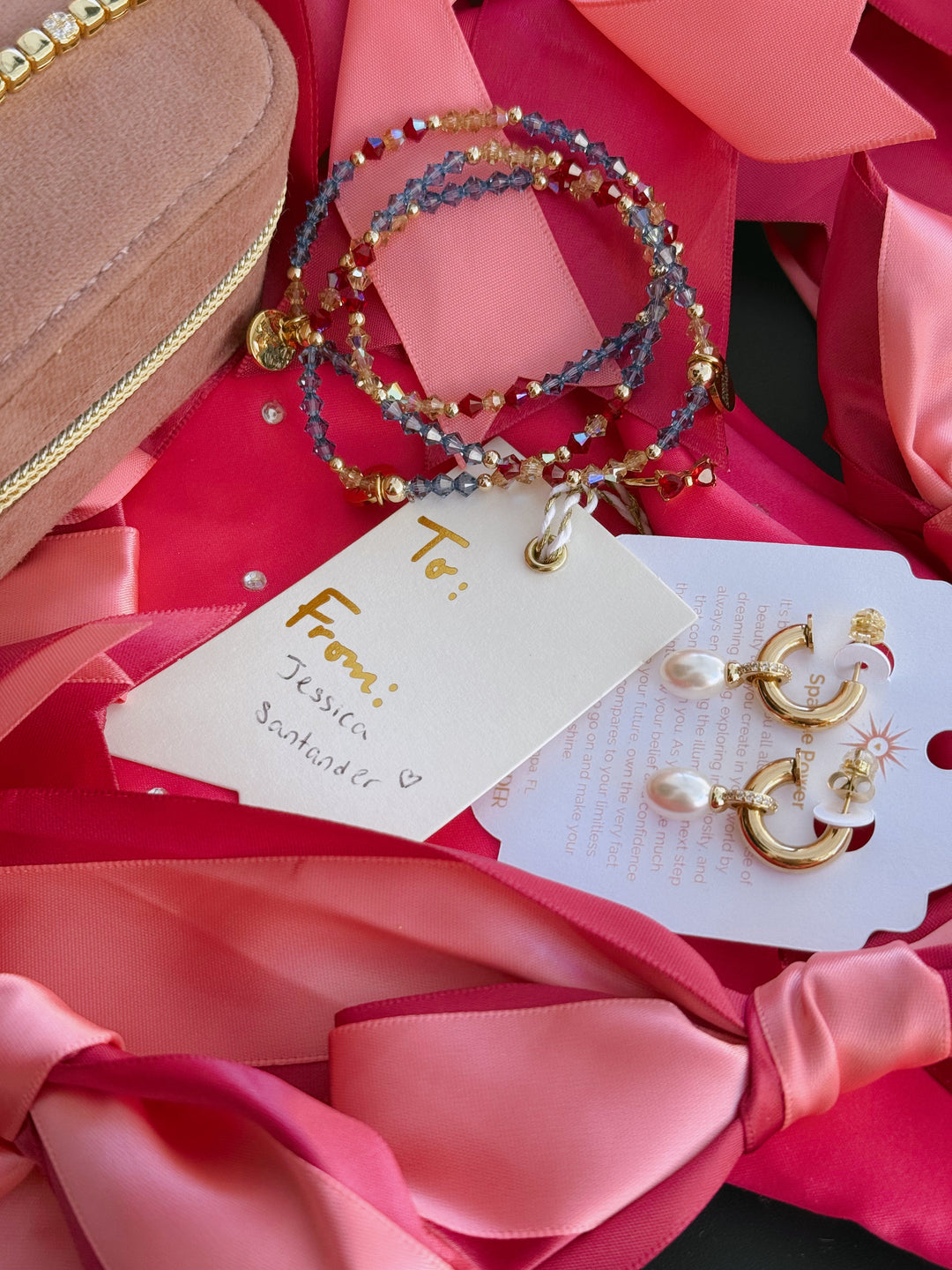 dainty earrings for the holidays by jessica santander