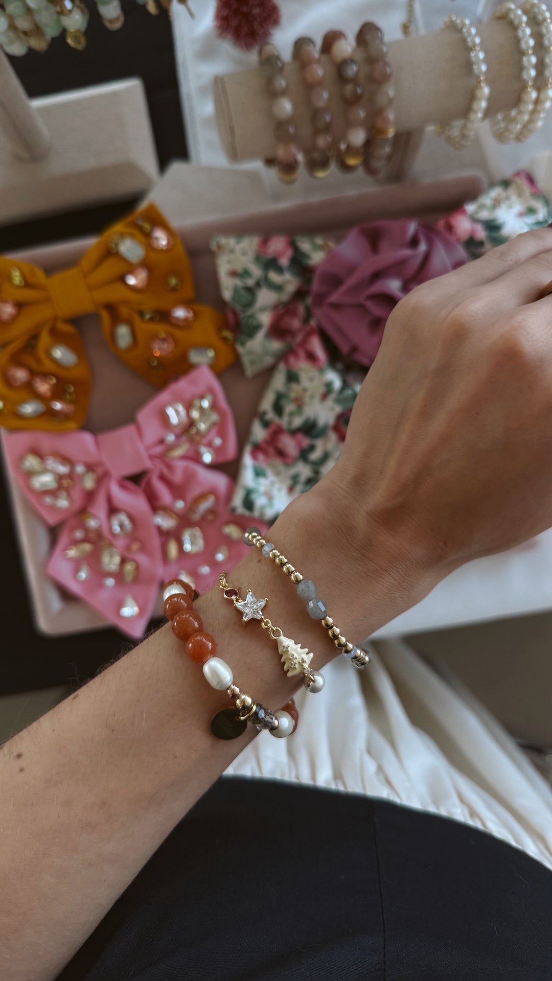 Twinkling Pearl Tree Bracelet