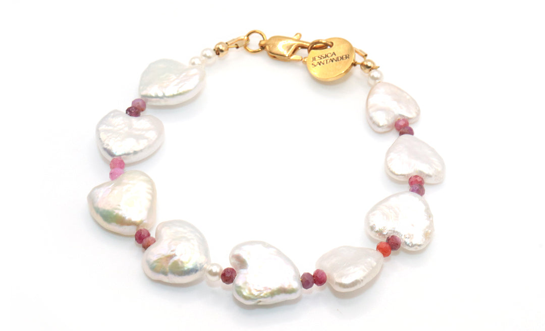 Sweetheart Valentine's Pearl Bracelet