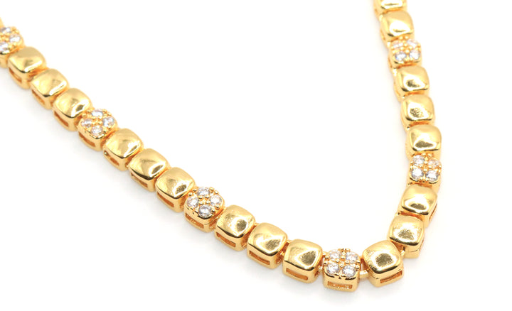 Sparkle Power Diamond CZ Tennis Necklace