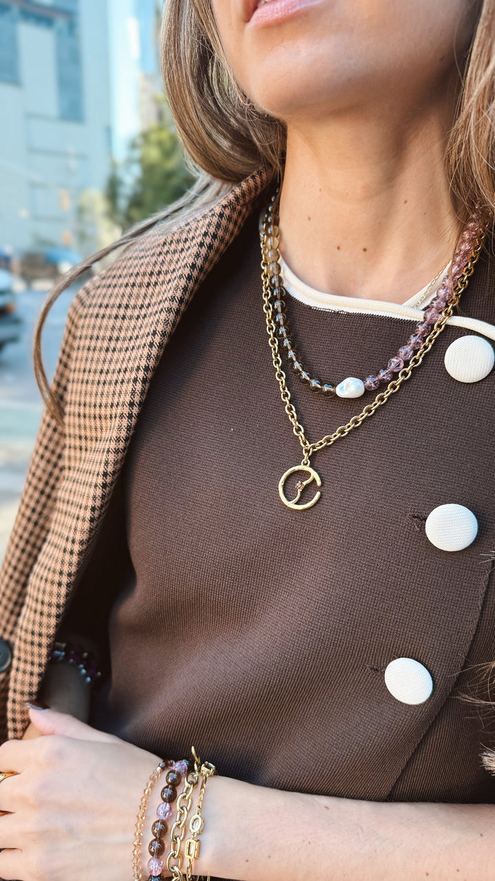 The Fifth Avenue Daydream Mauve Necklace