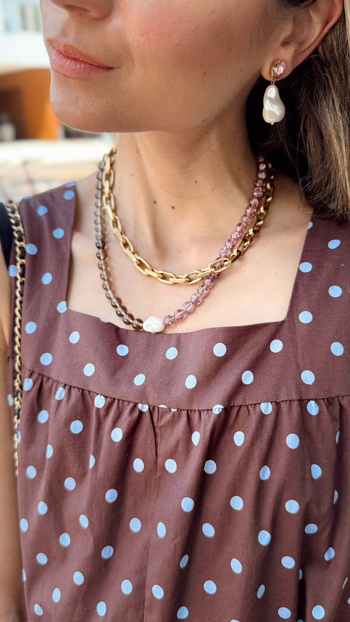 The Fifth Avenue Daydream Mauve Necklace