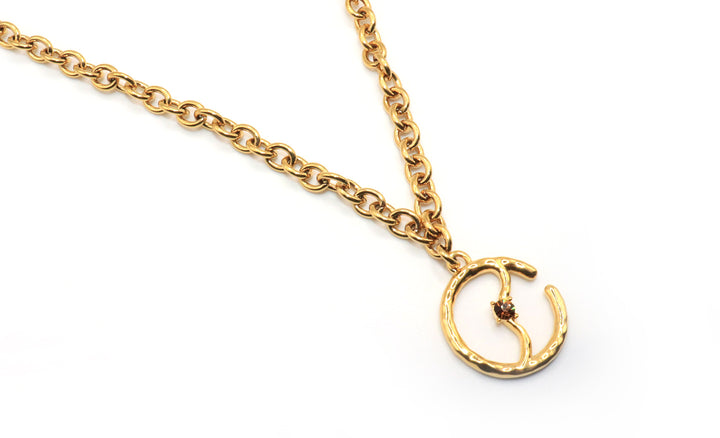 Becoming Gold Medallion Necklace