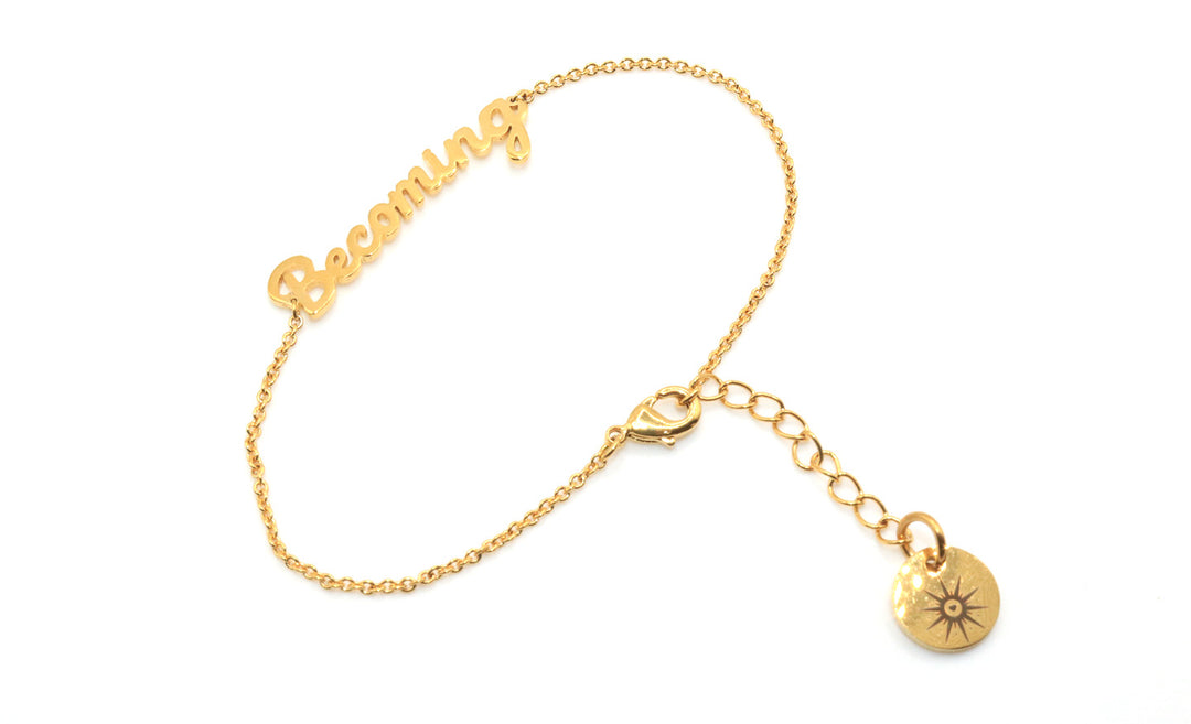 Becoming Her Gold Dainty Bracelet