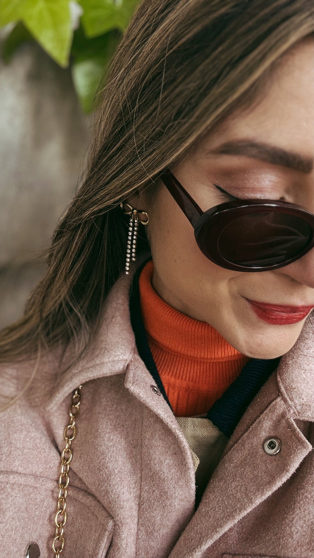 Gold Merry Bow Earrings