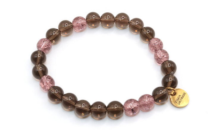 The Fifth Avenue Soft Mauve and Smoky Topaz Bracelet