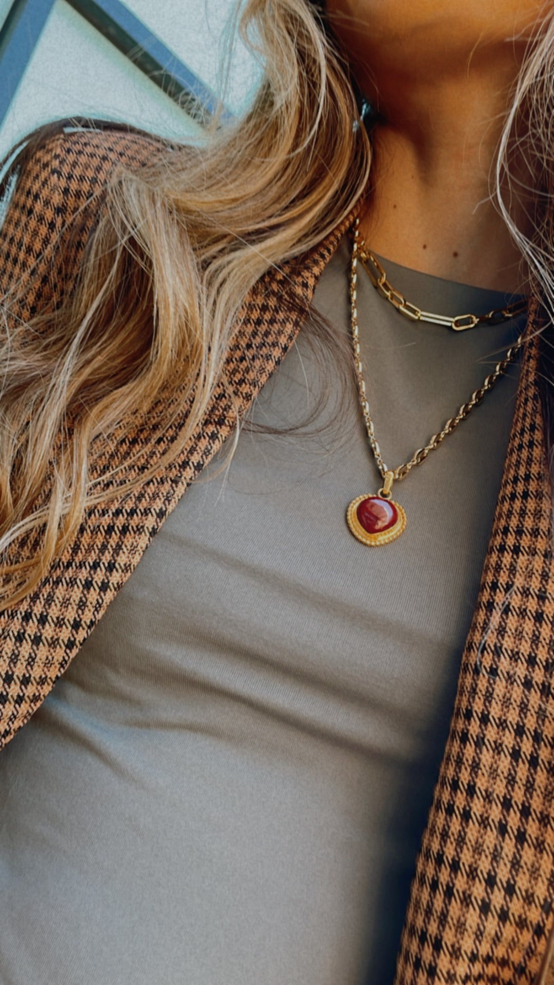 Fill Your World Up With Love Ruby Necklace