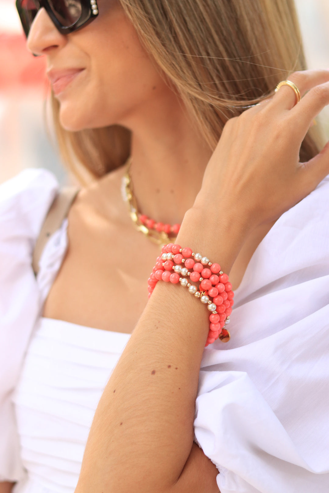 coral-gemstone-pearl-bracelet-jewelry-Jessica-Santander