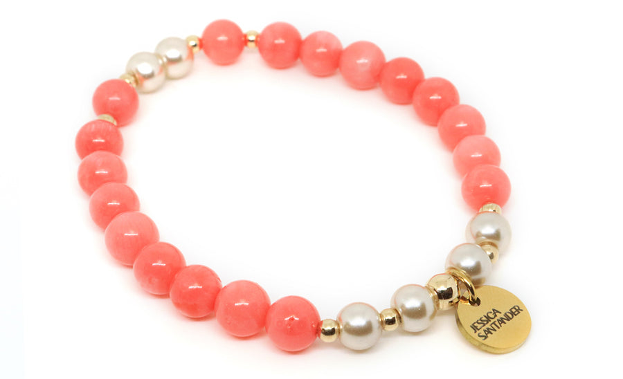 coral-gemstone-pearl-bracelet-jewelry-Jessica-Santander