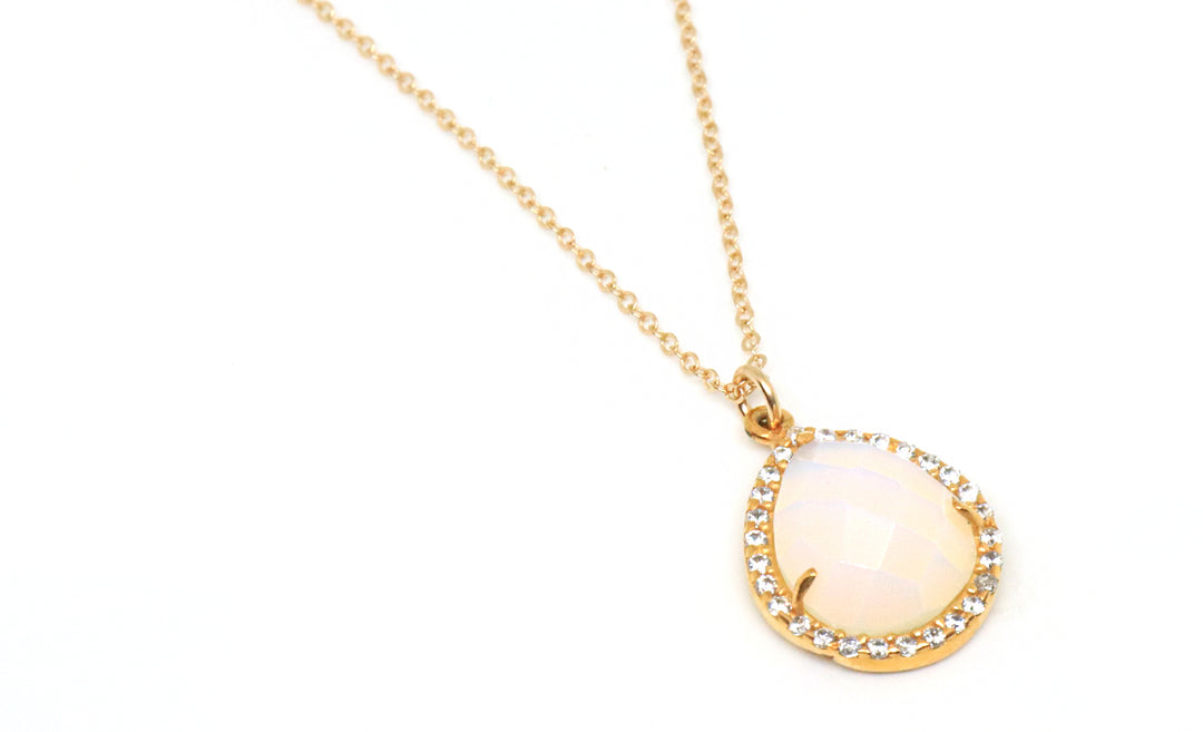 Dream Big, The Sky Is Just The Beginining Opal Necklace