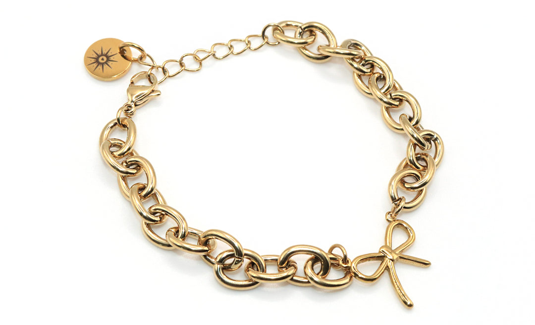 dainty bow chain bracelet fall