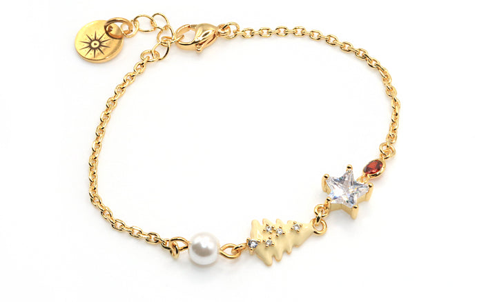 Twinkling Pearl Tree Bracelet