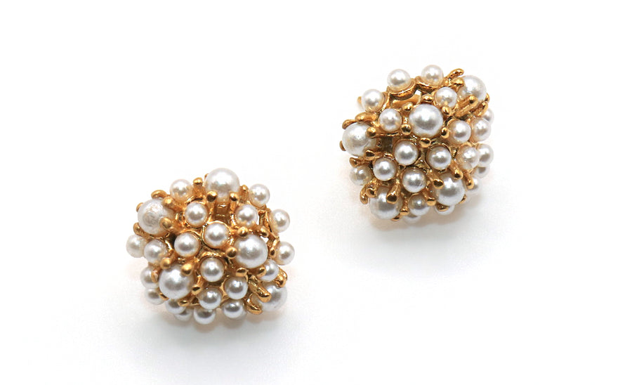 pearl bouquet mini studs jessica santander earrings