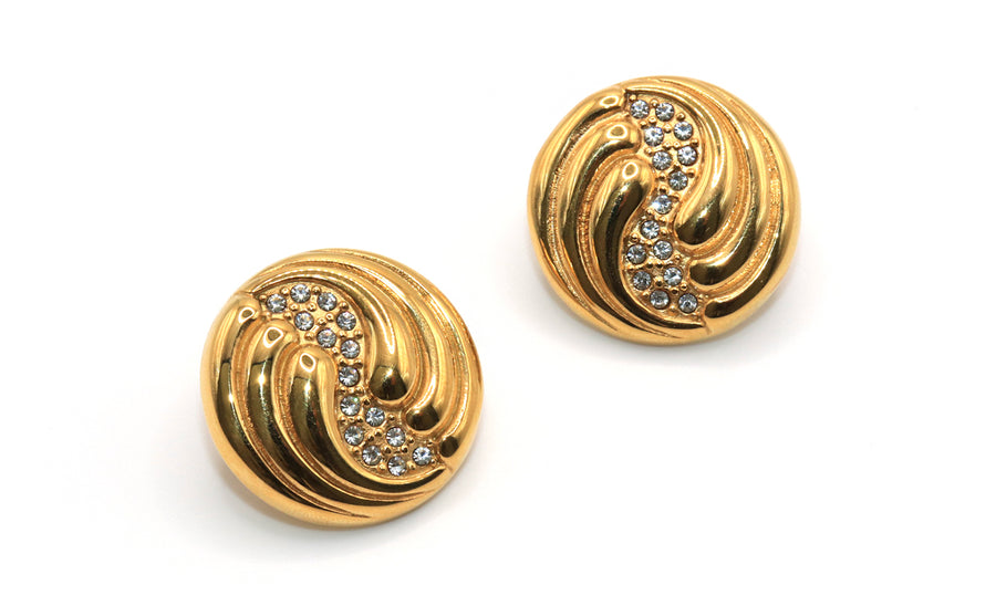 gold coin earrings jessica santander