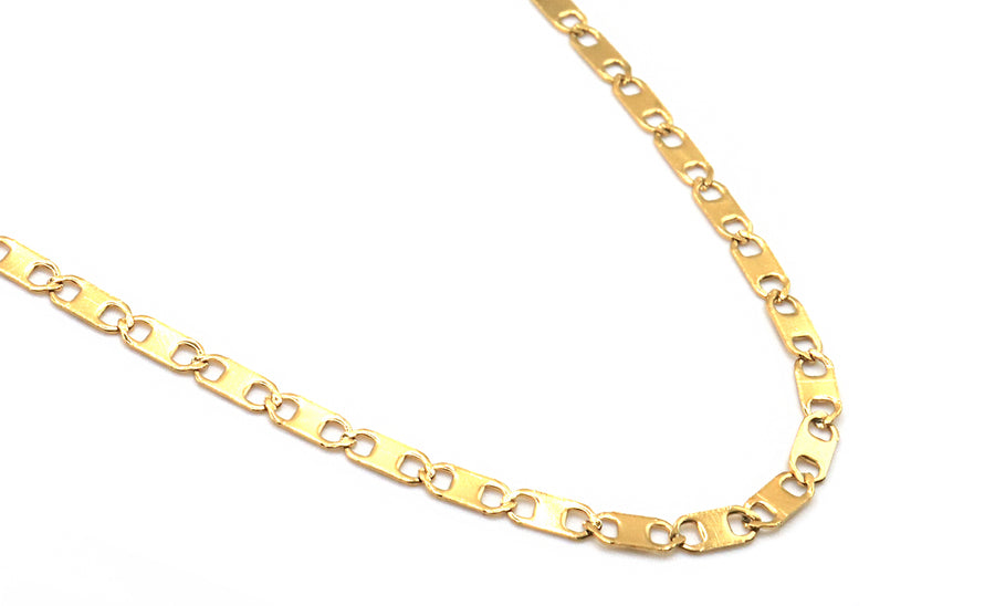 gold flat dainty necklace choker