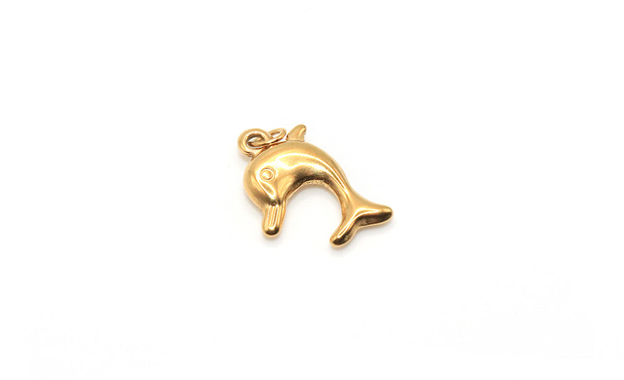 gold dolphin charm