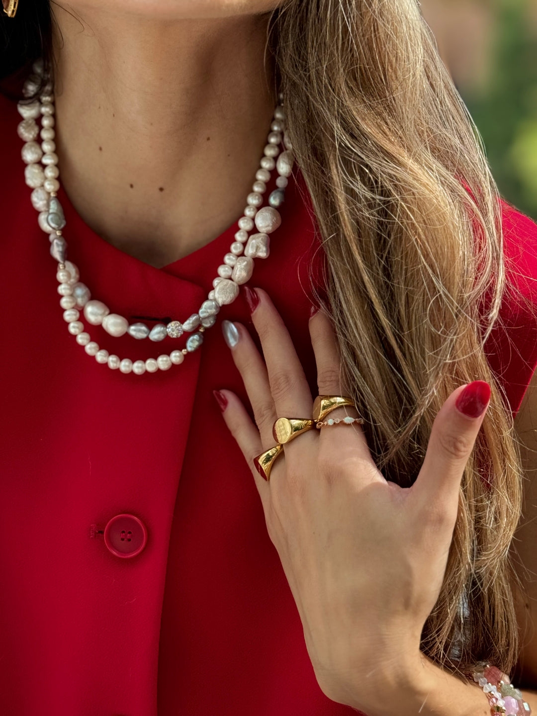 white gray pearl necklace jessica santander