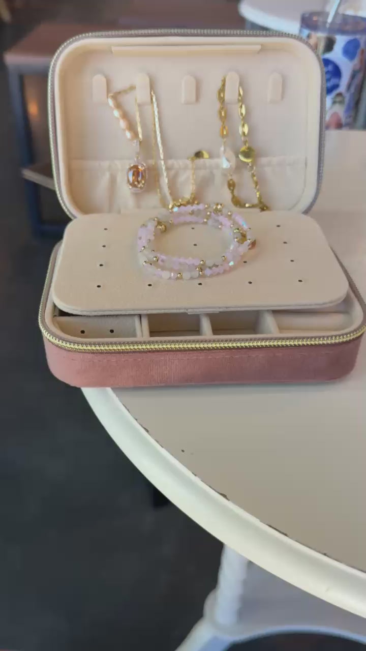 jessica santander dusty rose jewelry travel box