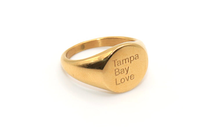 Tampa Bay Love Gold Ring