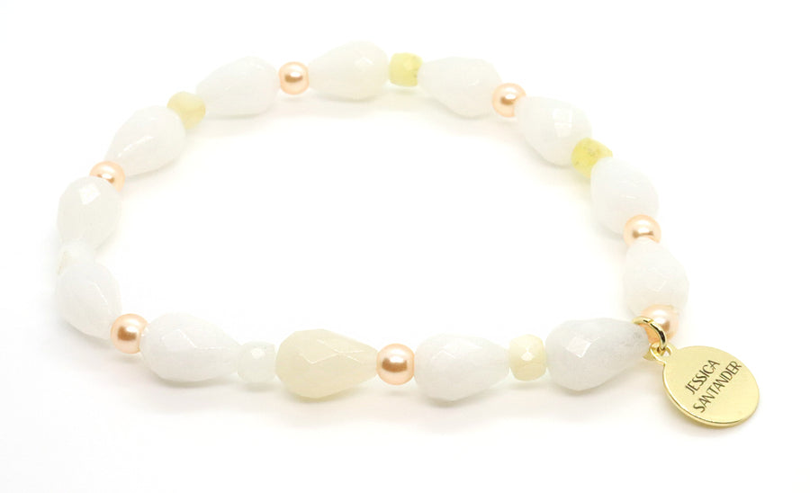 snow-quartz-tear-drop-pearl-bracelet-online-handmade