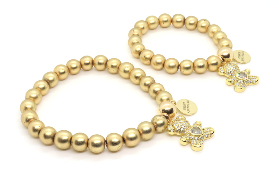 mom-and-me-all-gold-bracelet-teddy-bear-charm
