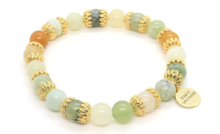 light-green-gold-stretchy-bracelet