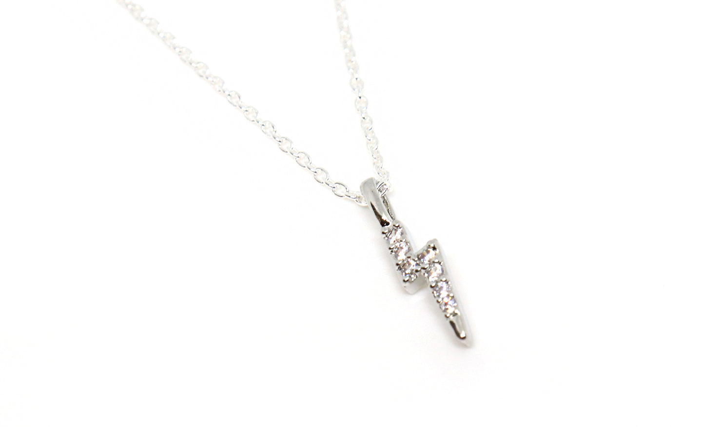 Dainty lightning deals bolt necklace