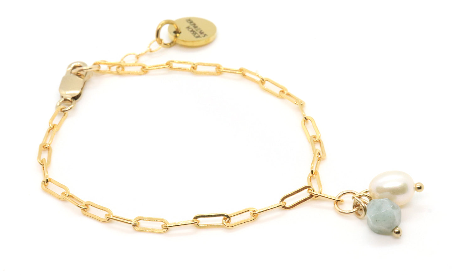 Marina Paperclip in Gold Chain Bracelet