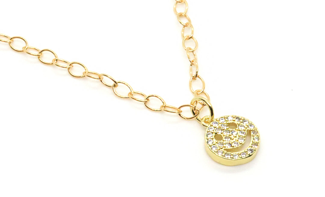 smile-face-gold-necklace-dainty