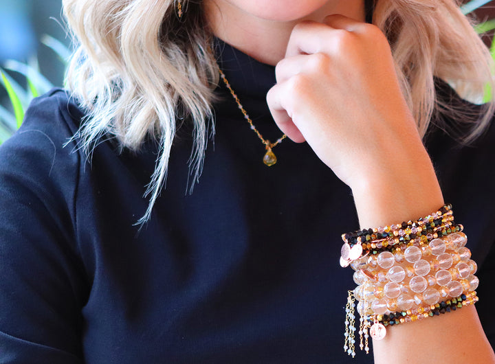 jet astral pink swarovski bracelet for fall 