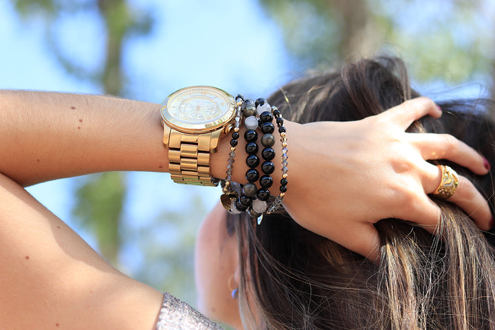 black-tourmaline-and-quartz-gemstone-bracelet-handmade