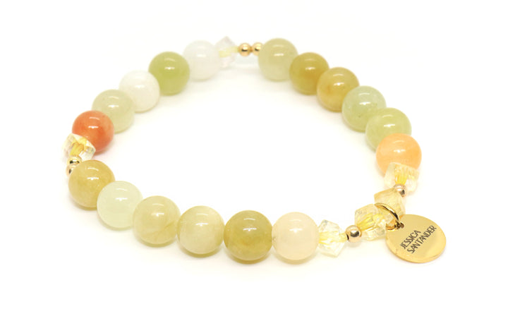yellow-jasper-gemstone-beaded-bracelet